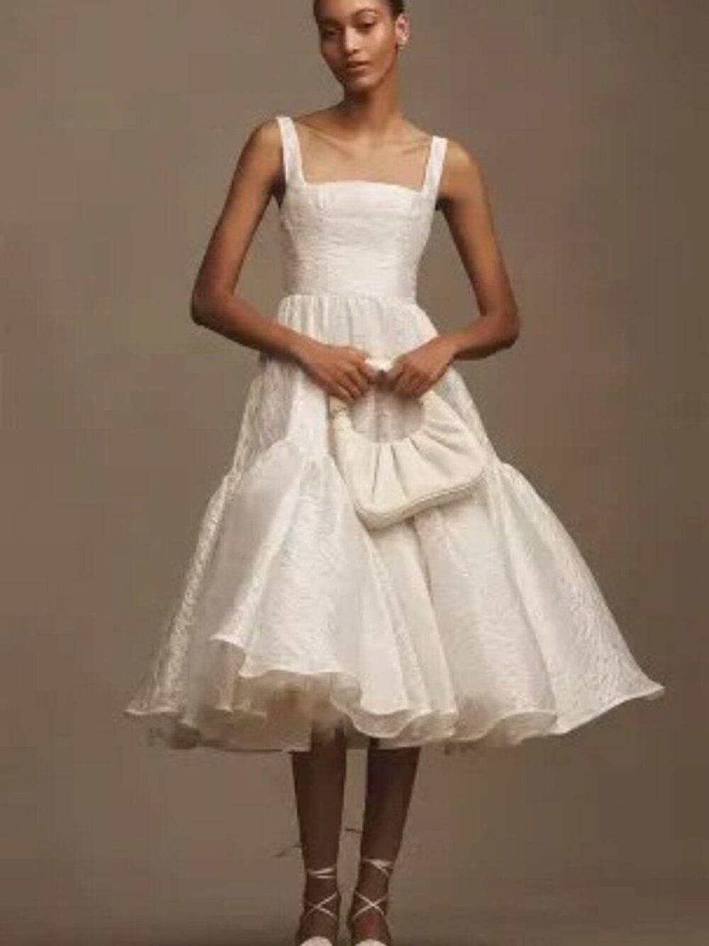 NOT Warn XS Bronx and Banco Tiera Midi Dress White